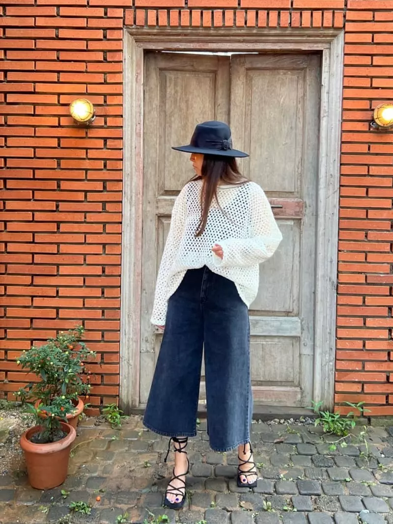 Dayday - Korean Women Fashion - #womensfashion - Wide Black Pants - 6