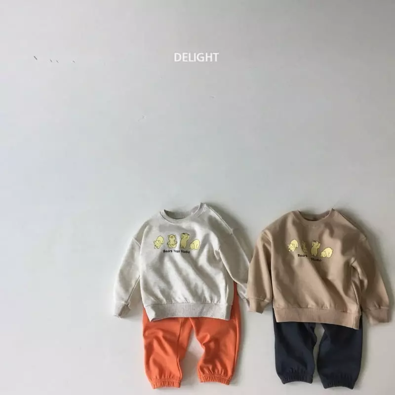 Delight - Korean Children Fashion - #childrensboutique - Yoga Bear Top Bottom Set