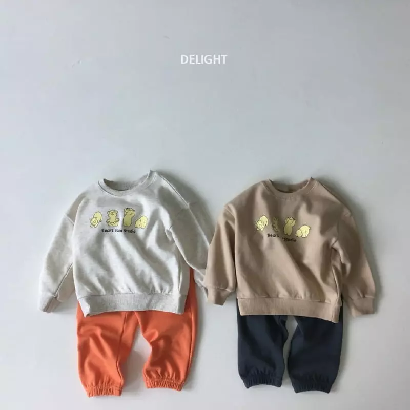 Delight - Korean Children Fashion - #designkidswear - Yoga Bear Top Bottom Set - 2