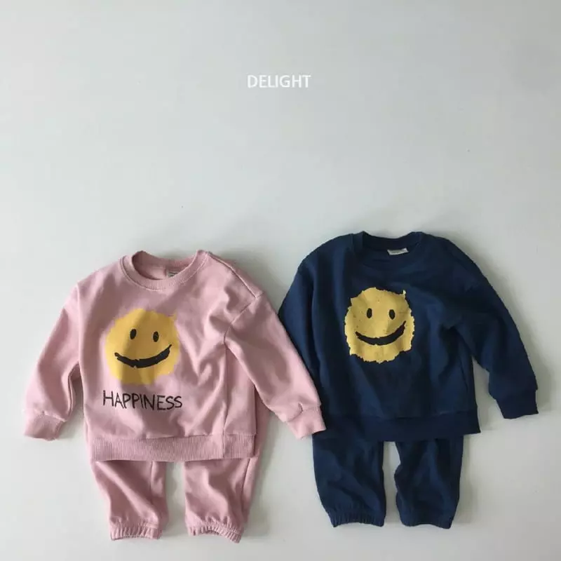 Delight - Korean Children Fashion - #discoveringself - Happy Top Bottom Set