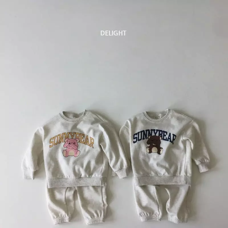 Delight - Korean Children Fashion - #fashionkids - Sunny Bear Top Bottom Set