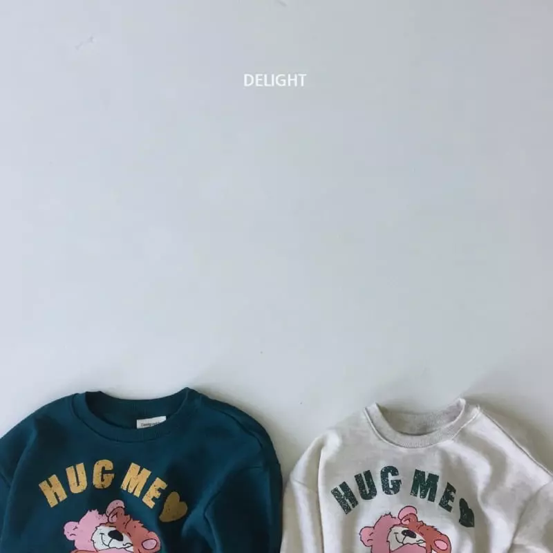 Delight - Korean Children Fashion - #kidzfashiontrend - Hug Bear Top Bottom Set - 2
