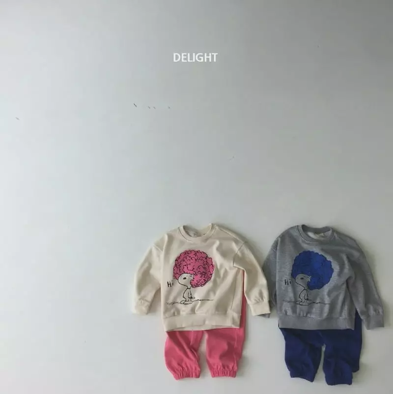Delight - Korean Children Fashion - #magicofchildhood - Pama Top Bottom Set - 2
