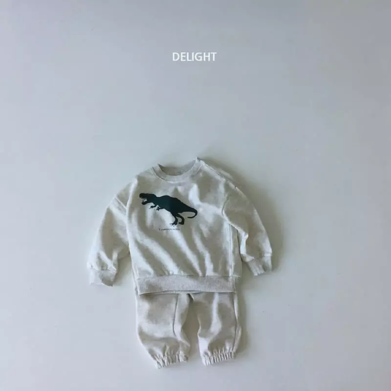 Delight - Korean Children Fashion - #magicofchildhood - Signiture Dino Top Bottom Set - 6