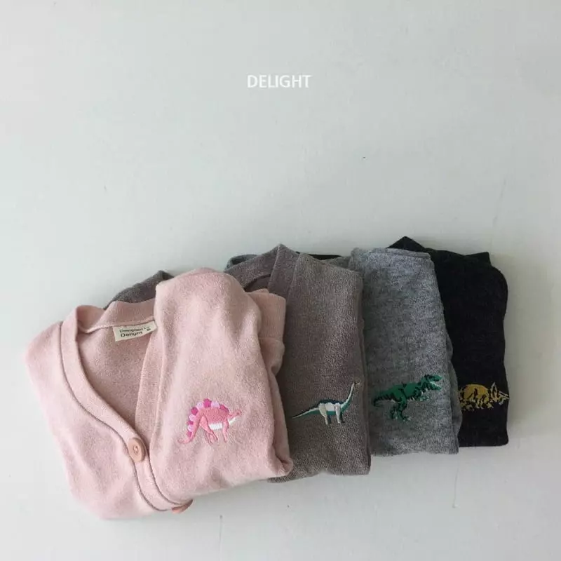 Delight - Korean Children Fashion - #minifashionista - Knit Dino Cardigan - 2