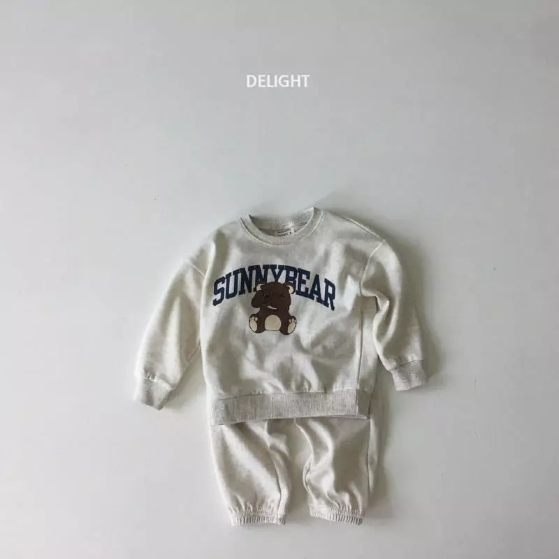 Delight - Korean Children Fashion - #prettylittlegirls - Sunny Bear Top Bottom Set - 9
