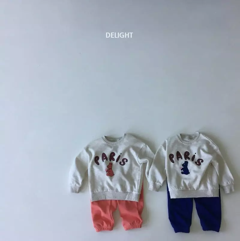 Delight - Korean Children Fashion - #stylishchildhood - Paaris Bear Top Bottom Set - 2