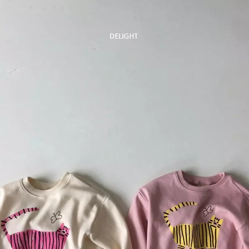 Delight - Korean Children Fashion - #todddlerfashion - Tiger And Butterfly Top Bottom Set - 3