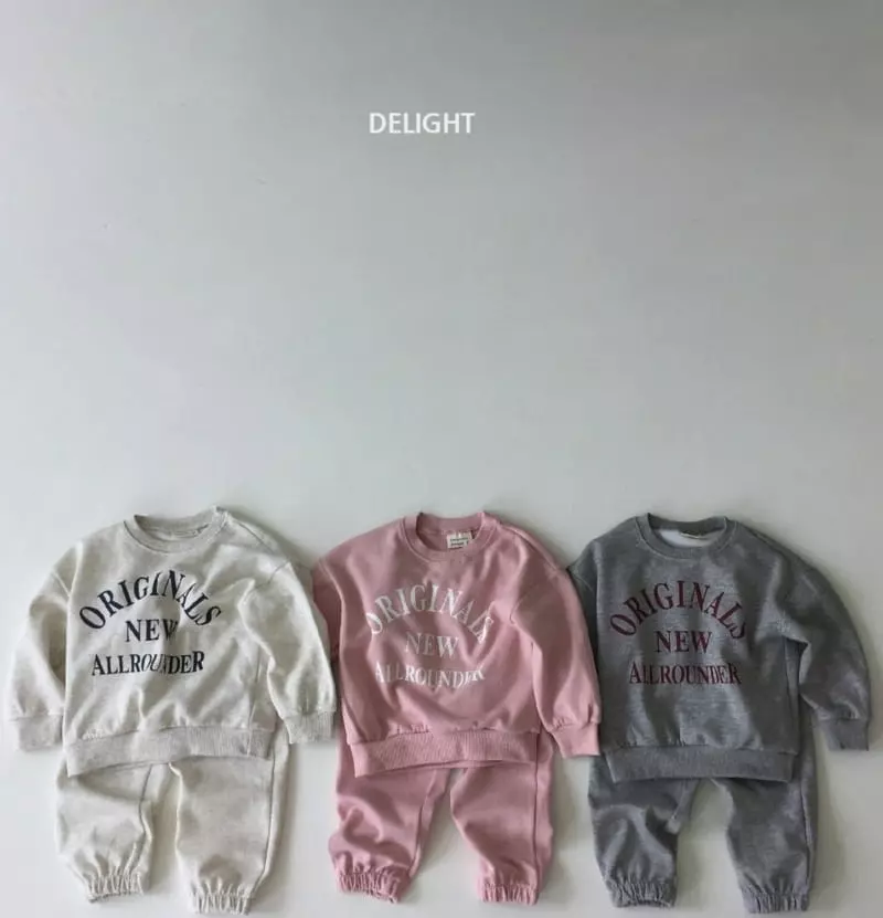 Delight - Korean Children Fashion - #todddlerfashion - Classic Original Top Bottom Set