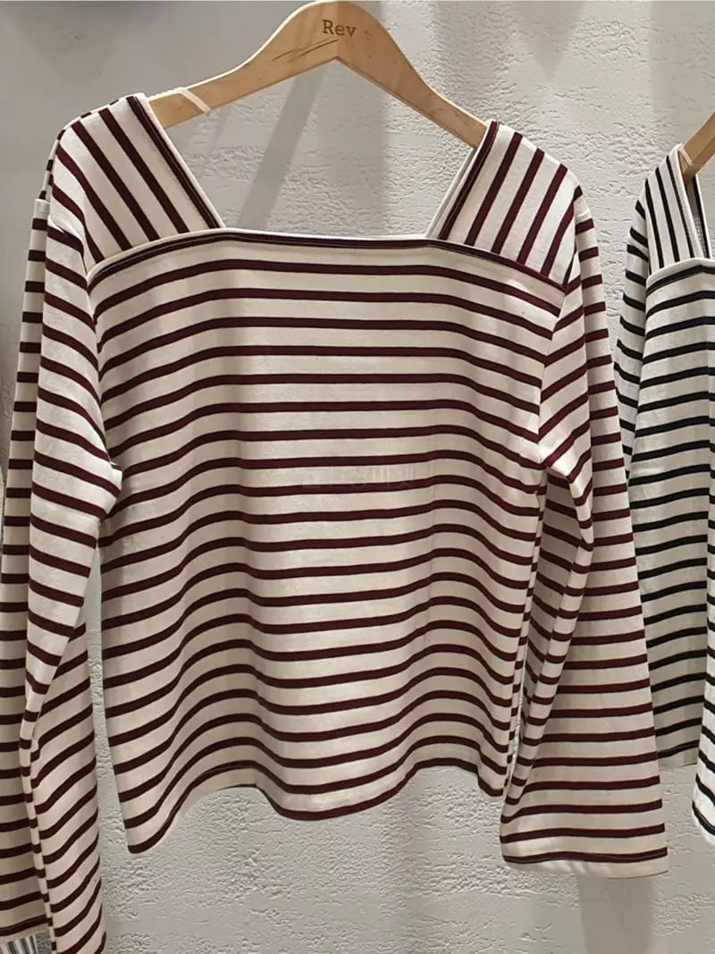 Denali - Korean Women Fashion - #momslook - Stripes Tee - 10