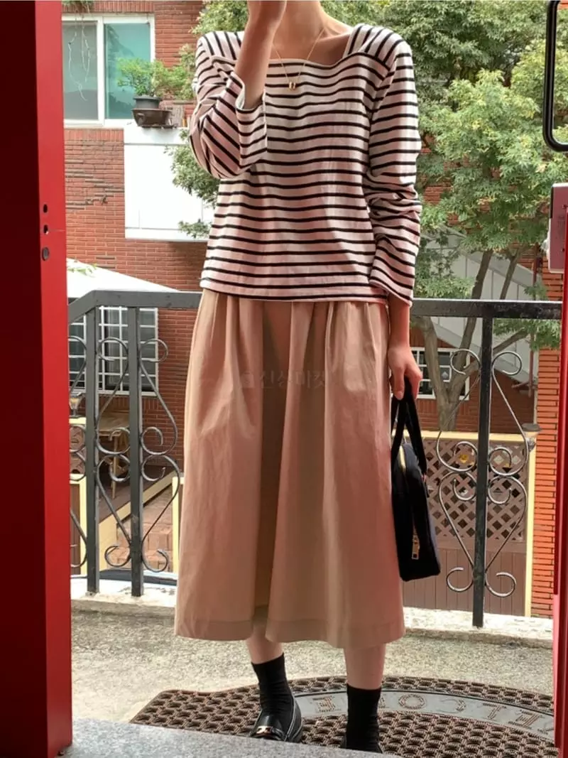 Denali - Korean Women Fashion - #momslook - Stripes Tee - 12