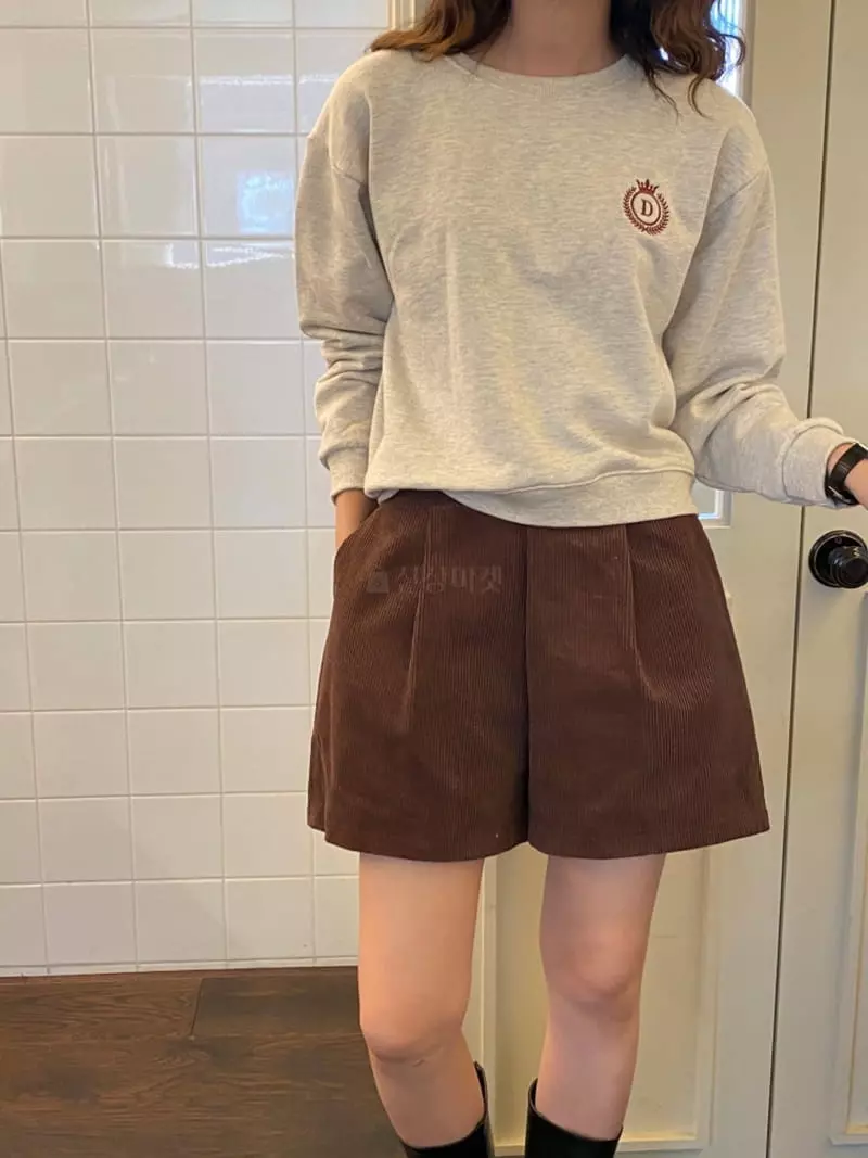 Denali - Korean Women Fashion - #momslook - D Embrodiery Sweatshirt