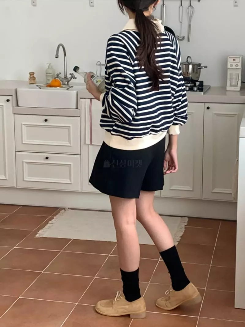 Denali - Korean Women Fashion - #momslook - Fran Stripes Sweatshirt - 10