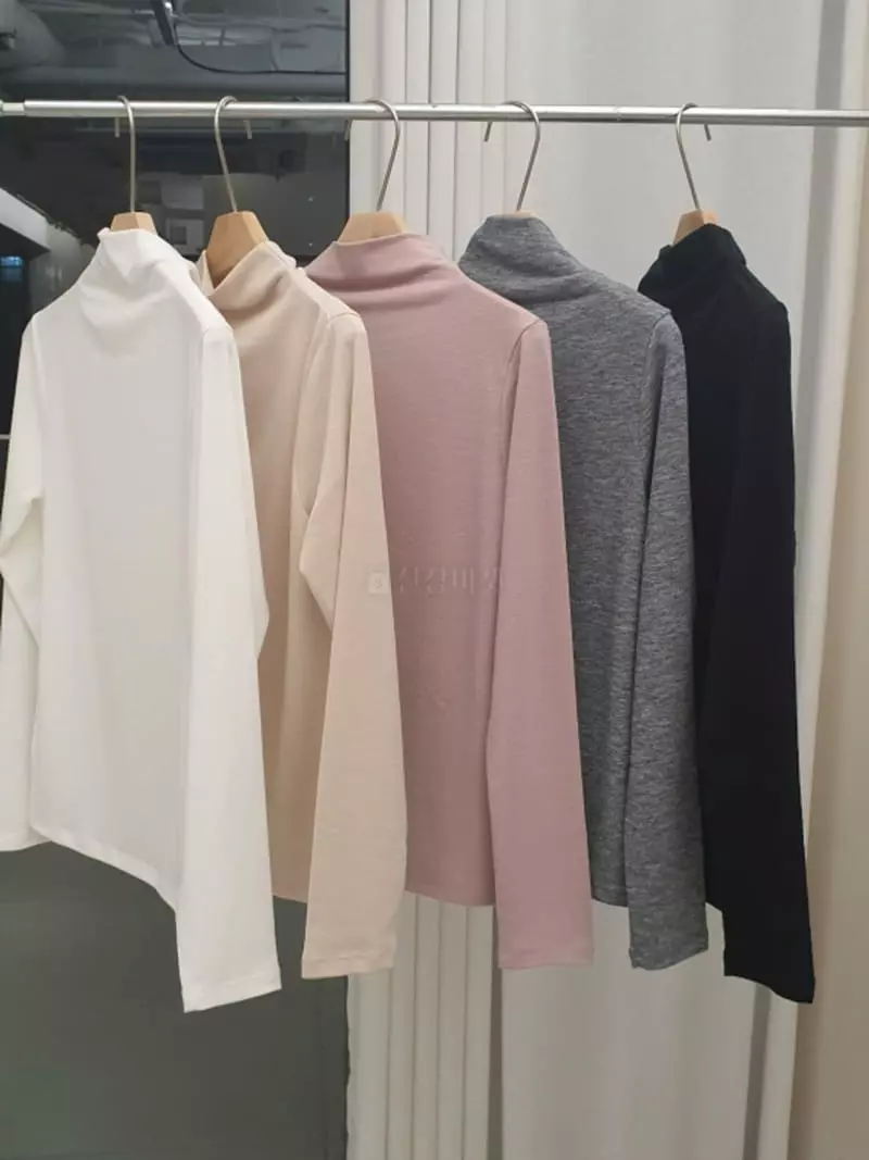 Denali - Korean Women Fashion - #momslook - Turtleneck Tee - 9