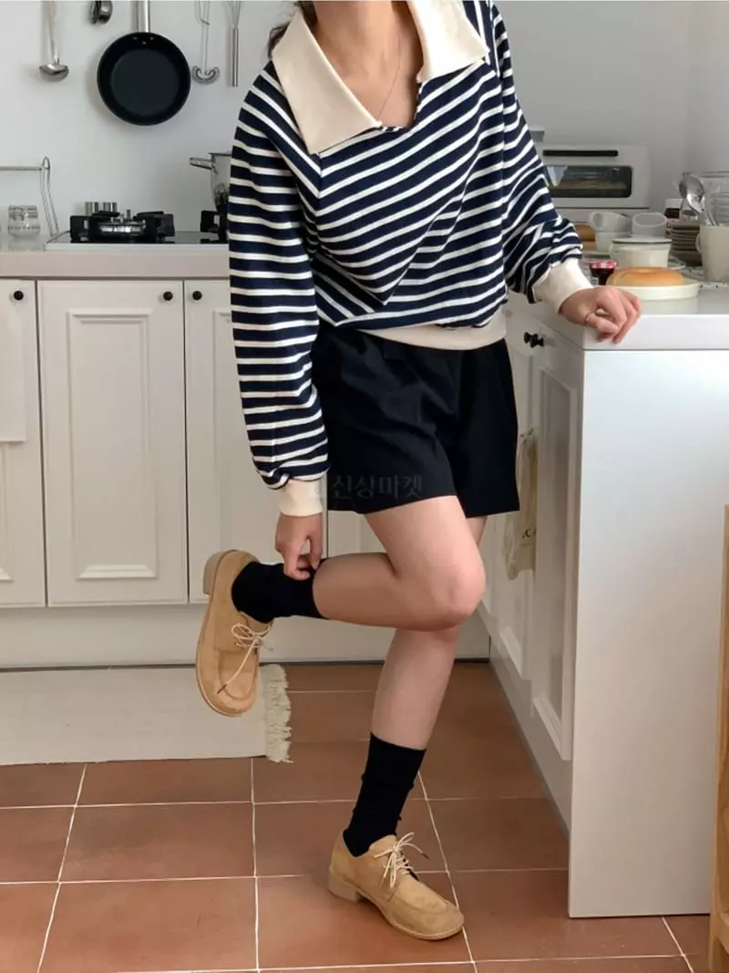 Denali - Korean Women Fashion - #thatsdarling - Fran Stripes Sweatshirt - 8