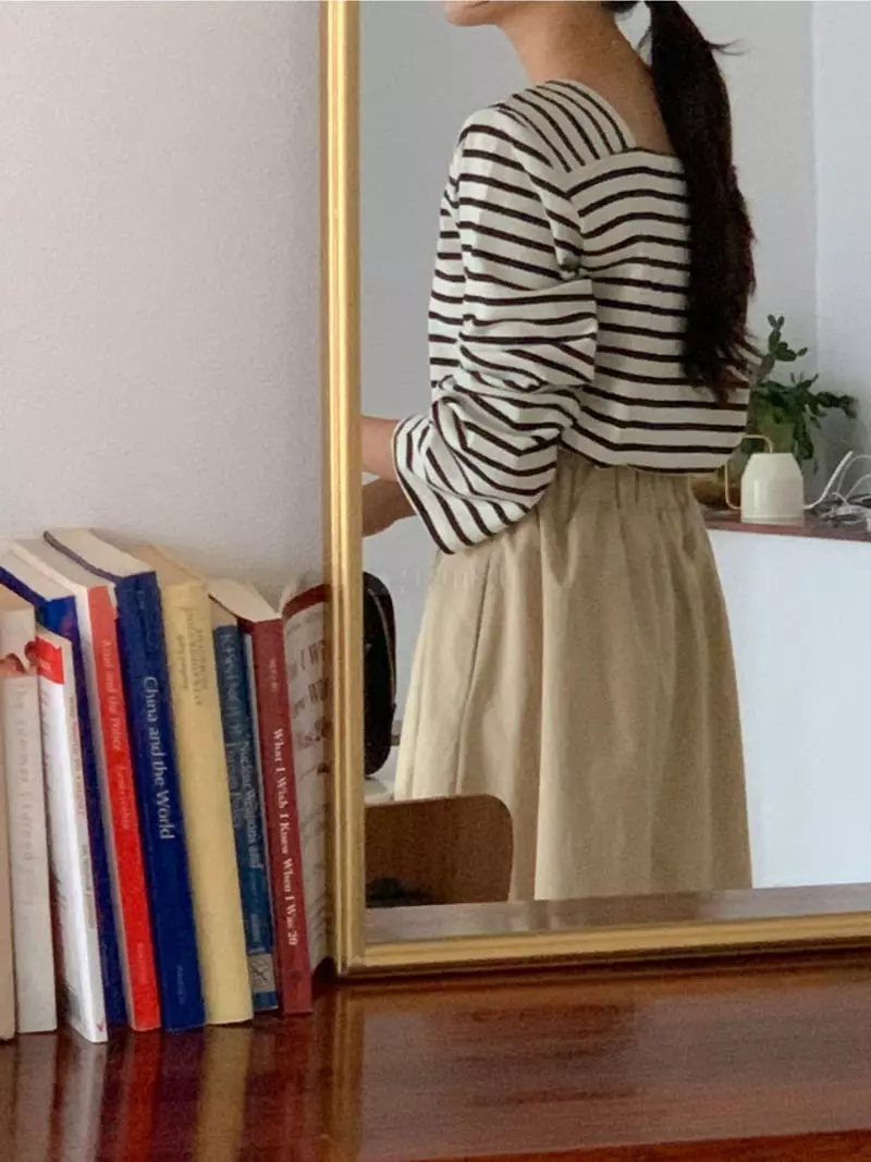 Denali - Korean Women Fashion - #womensfashion - Stripes Tee - 5