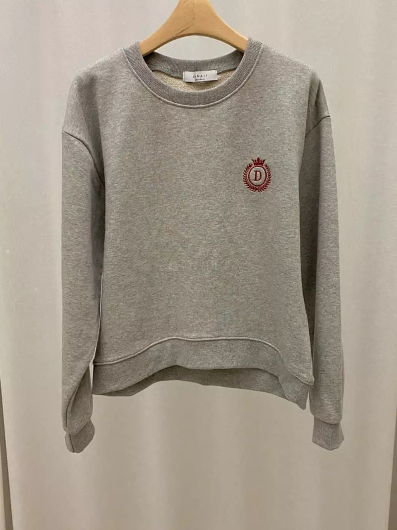Denali - Korean Women Fashion - #womensfashion - D Embrodiery Sweatshirt - 10