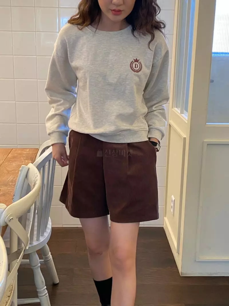 Denali - Korean Women Fashion - #momslook - D Embrodiery Sweatshirt - 4