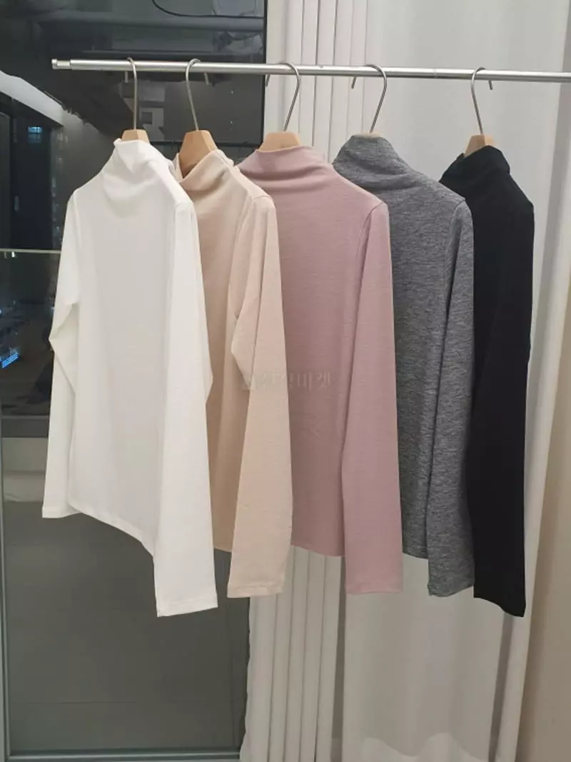 Denali - Korean Women Fashion - #womensfashion - Turtleneck Tee - 8