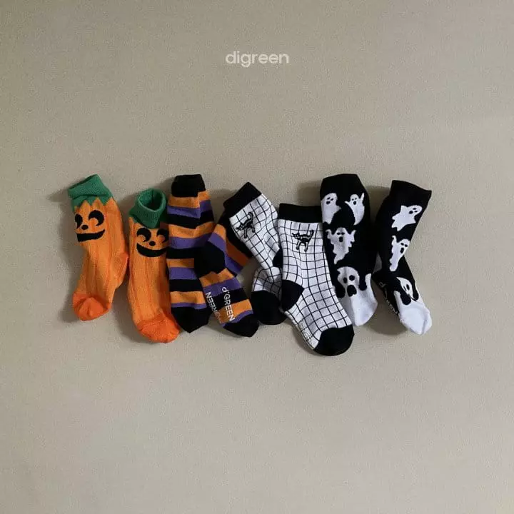 Digreen - Korean Children Fashion - #kidzfashiontrend - Halloween Socks