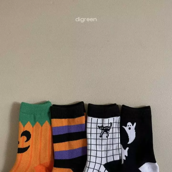 Digreen - Korean Children Fashion - #littlefashionista - Halloween Socks - 4