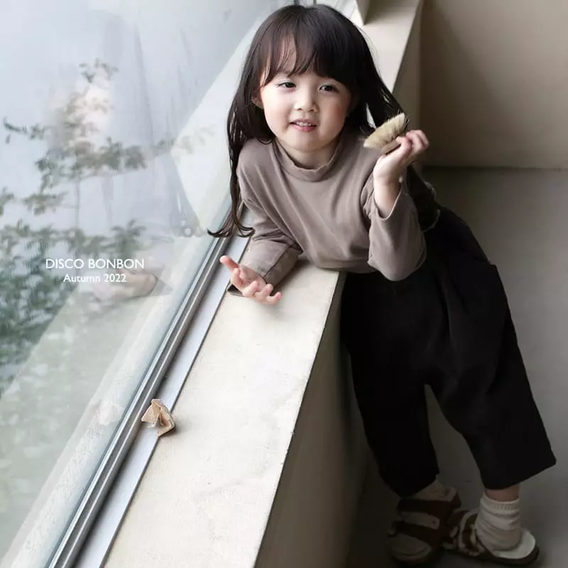Disco Bonbon - Korean Children Fashion - #fashionkids - Soft Turtleneck Tee - 11