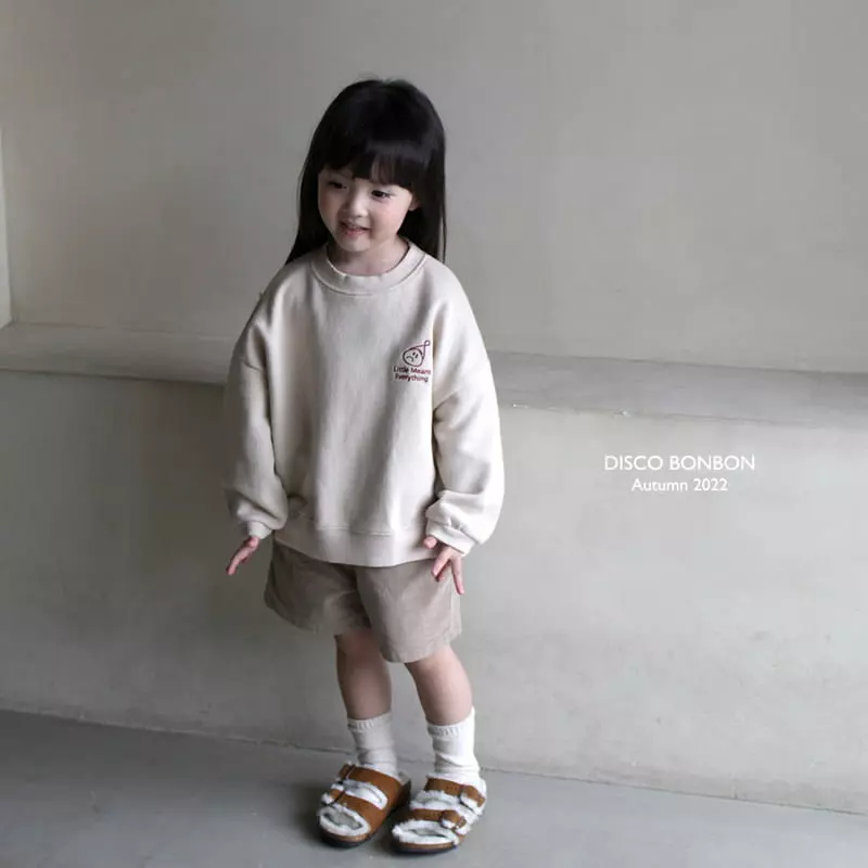Disco Bonbon - Korean Children Fashion - #kidsshorts - Hat Embrodiery Sweatshirt - 10