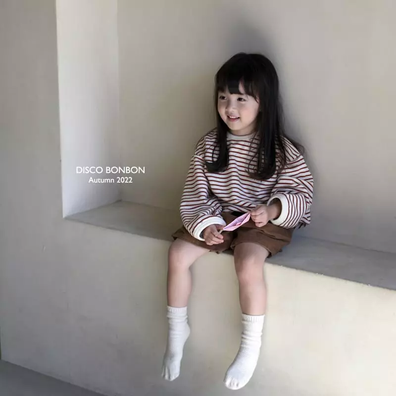 Disco Bonbon - Korean Children Fashion - #minifashionista - Stripes Sweatshirt - 3