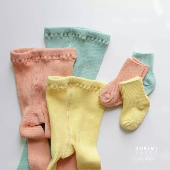 Doremi Socks - Korean Children Fashion - #childofig - Set Up Tights Lemon - 6
