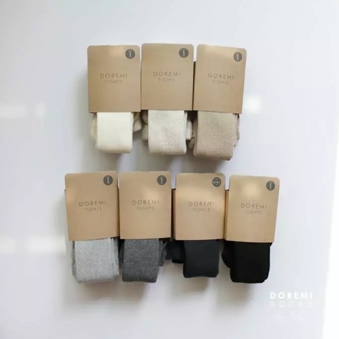 Doremi Socks - Korean Children Fashion - #childrensboutique - Set Up Tights Charcoal - 8