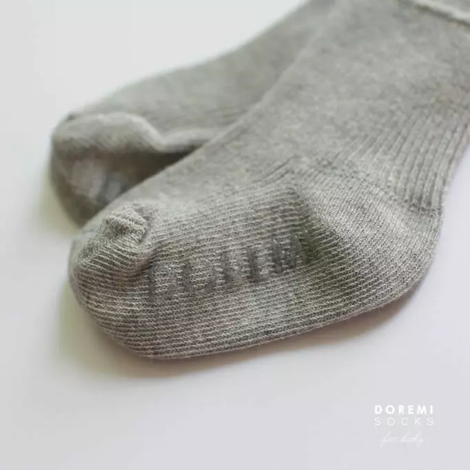 Doremi Socks - Korean Children Fashion - #fashionkids - Set Up Tights Melange Gray - 3