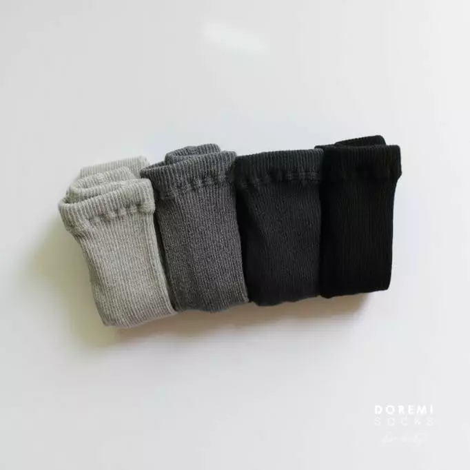 Doremi Socks - Korean Children Fashion - #kidsshorts - Set Up Tights Pale Black - 7