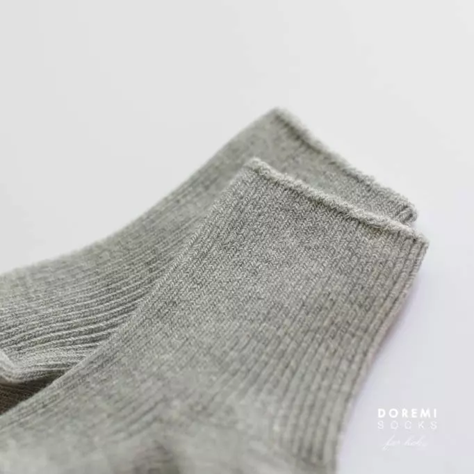 Doremi Socks - Korean Children Fashion - #fashionkids - Set Up Tights Melange Gray - 4