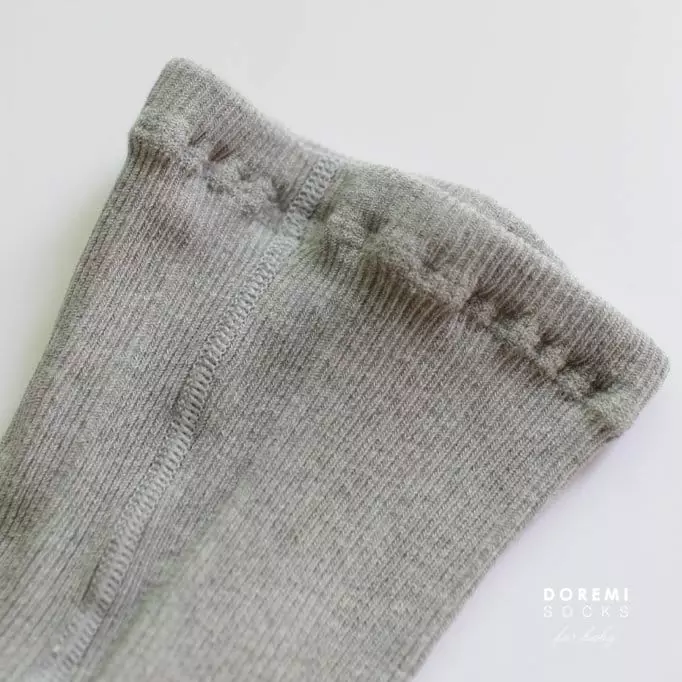 Doremi Socks - Korean Children Fashion - #kidsstore - Set Up Tights Melange Gray - 5