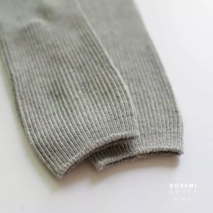 Doremi Socks - Korean Children Fashion - #kidzfashiontrend - Set Up Tights Melange Gray - 6