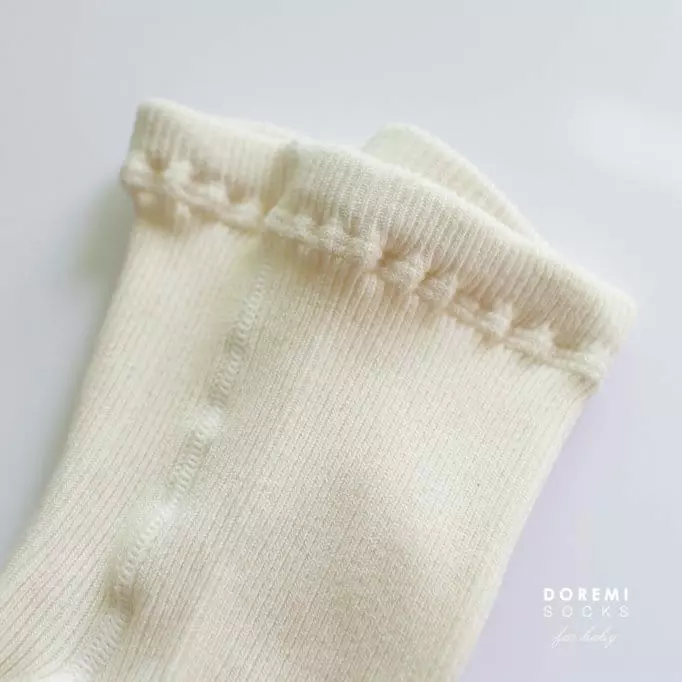 Doremi Socks - Korean Children Fashion - #littlefashionista - Set Up Tights Cream - 5