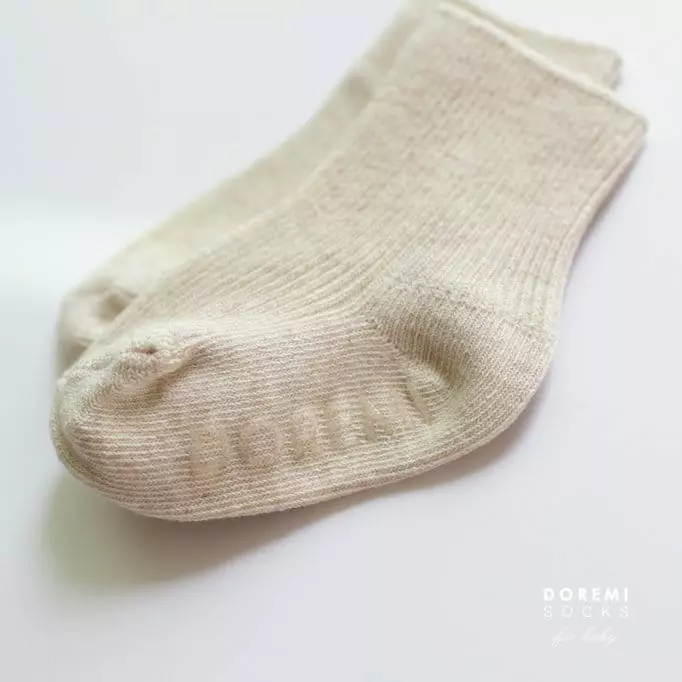 Doremi Socks - Korean Children Fashion - #magicofchildhood - Set Up Tights Oatmeal - 3
