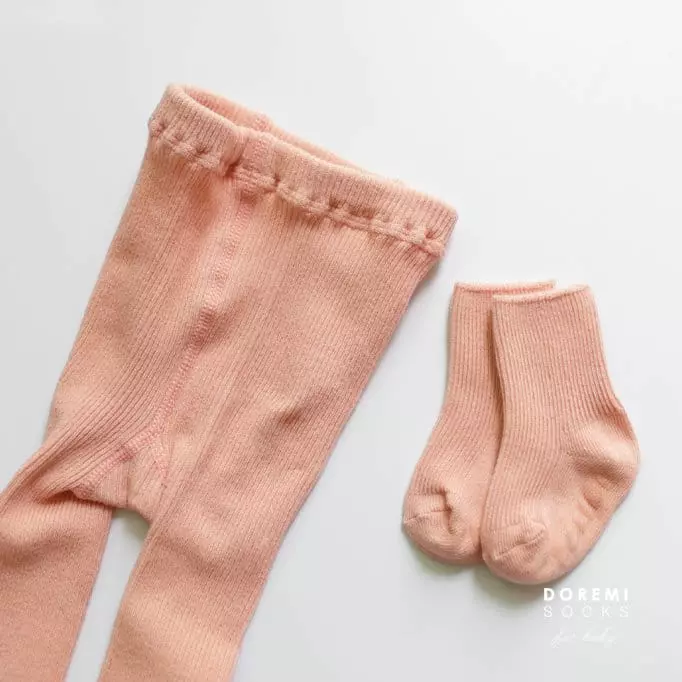 Doremi Socks - Korean Children Fashion - #prettylittlegirls - Set Up Tights Orage