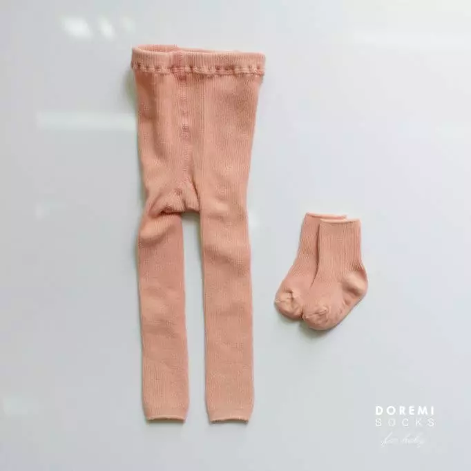 Doremi Socks - Korean Children Fashion - #todddlerfashion - Set Up Tights Orage - 2