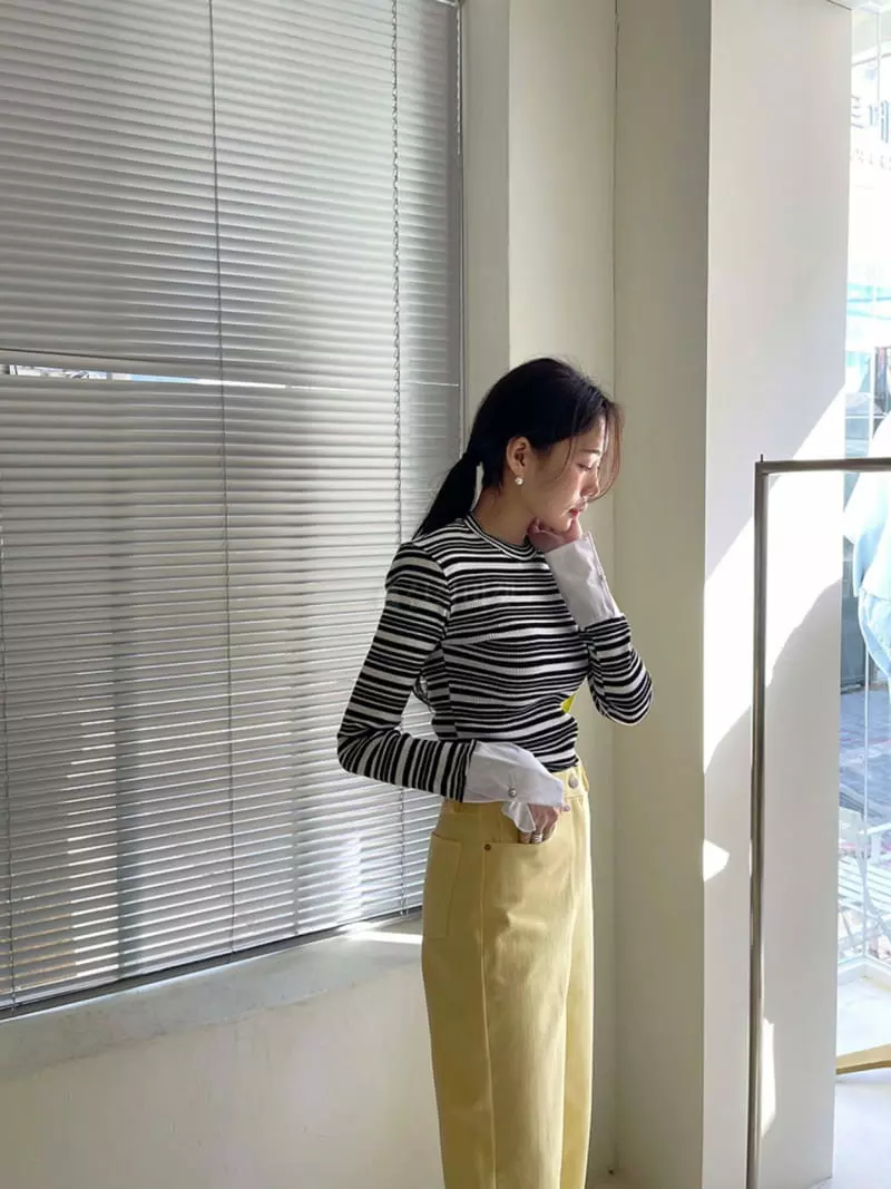 Douze - Korean Women Fashion - #momslook - Stripes Tee - 2
