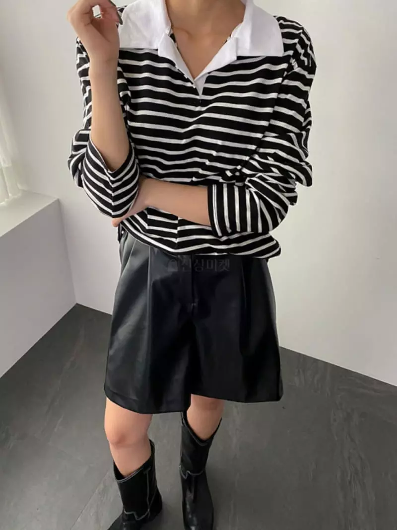 Douze - Korean Women Fashion - #momslook - Leather Pants - 12