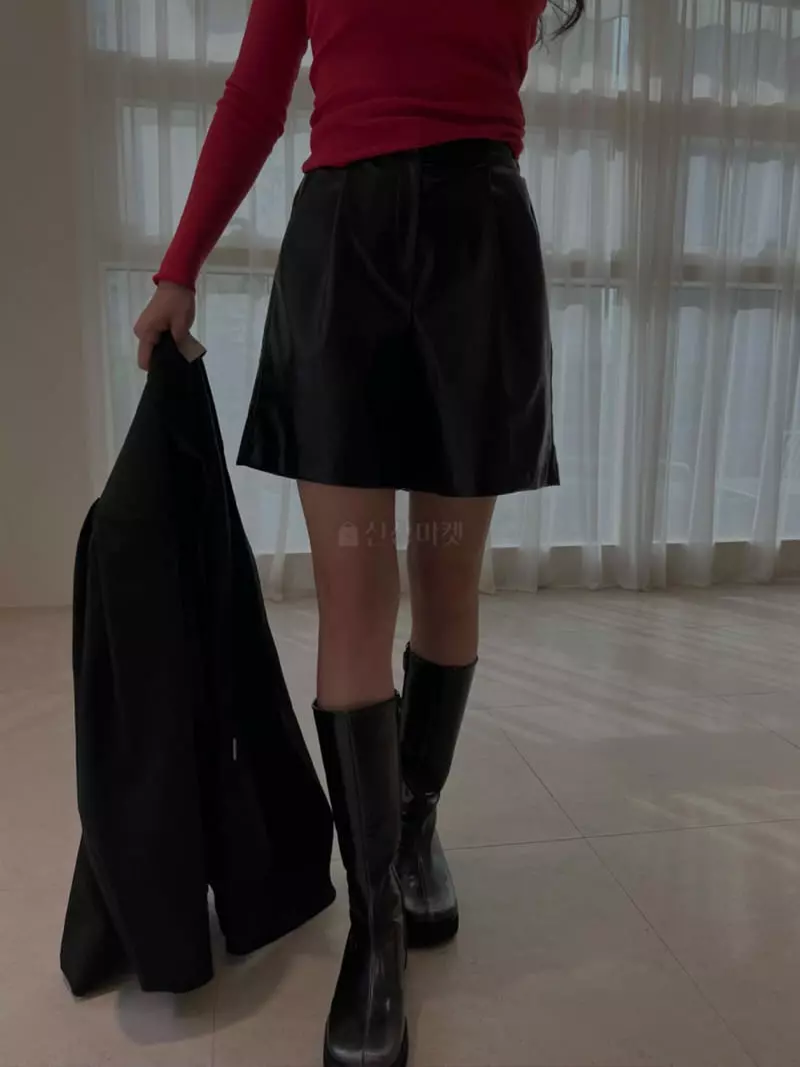 Douze - Korean Women Fashion - #momslook - Leather Pants - 6
