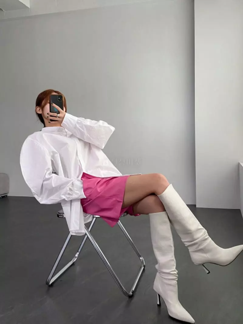 Douze - Korean Women Fashion - #momslook - Leather Pants - 8