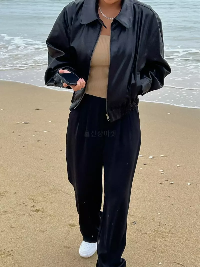Douze - Korean Women Fashion - #momslook - Leather Jacket - 9