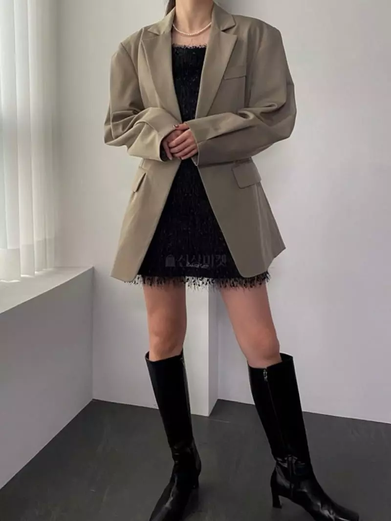 Douze - Korean Women Fashion - #momslook - Line Jacket - 10
