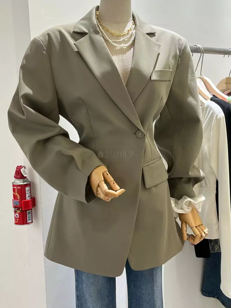 Douze - Korean Women Fashion - #momslook - Line Jacket - 2