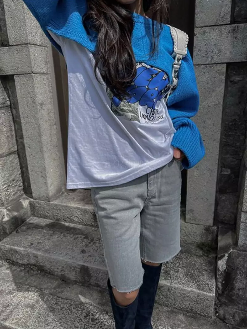 Douze - Korean Women Fashion - #momslook - New York Tee - 10