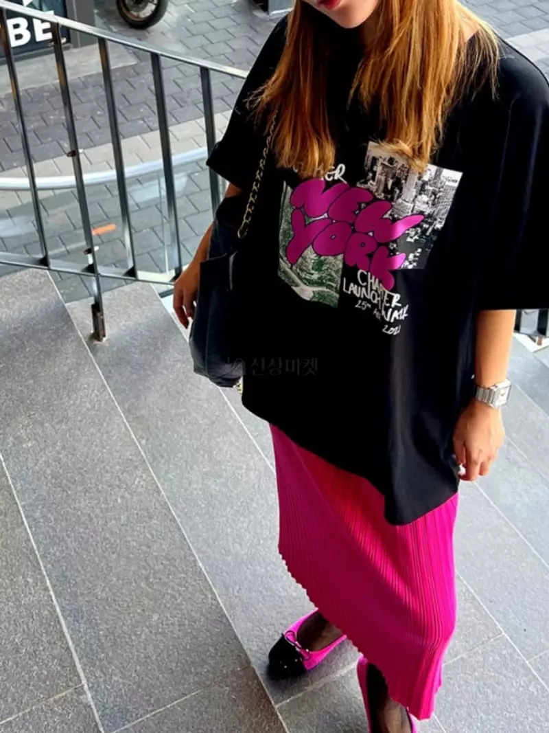 Douze - Korean Women Fashion - #womensfashion - New York Tee - 4