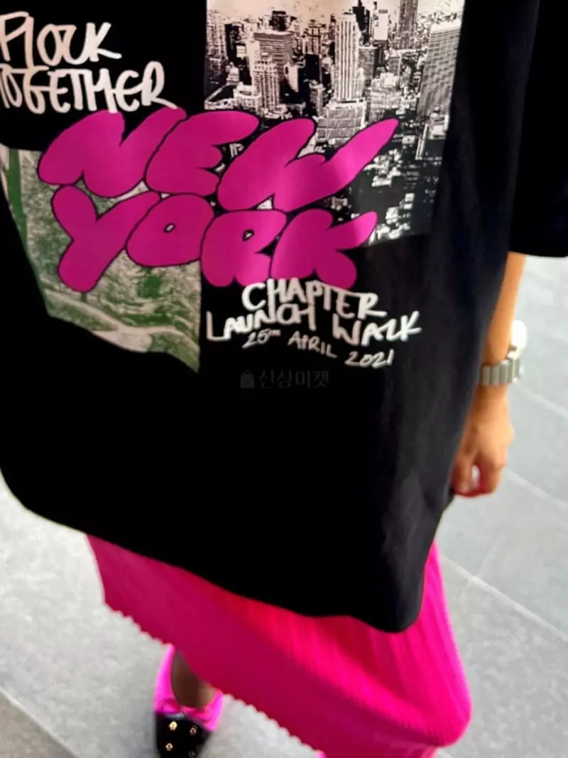 Douze - Korean Women Fashion - #momslook - New York Tee - 6