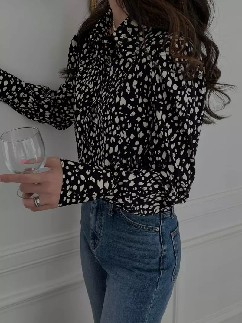 Douze - Korean Women Fashion - #vintagekidsstyle - Shirring Blouse - 4
